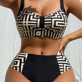Helena - Elegantné dvojdielne bikiny s vzorom