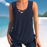 Márcia - Tankini s geometrickým vzorom