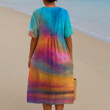 Ema - Tie-dye šaty pri západe slnka