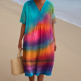 Ema - Tie-dye šaty pri západe slnka
