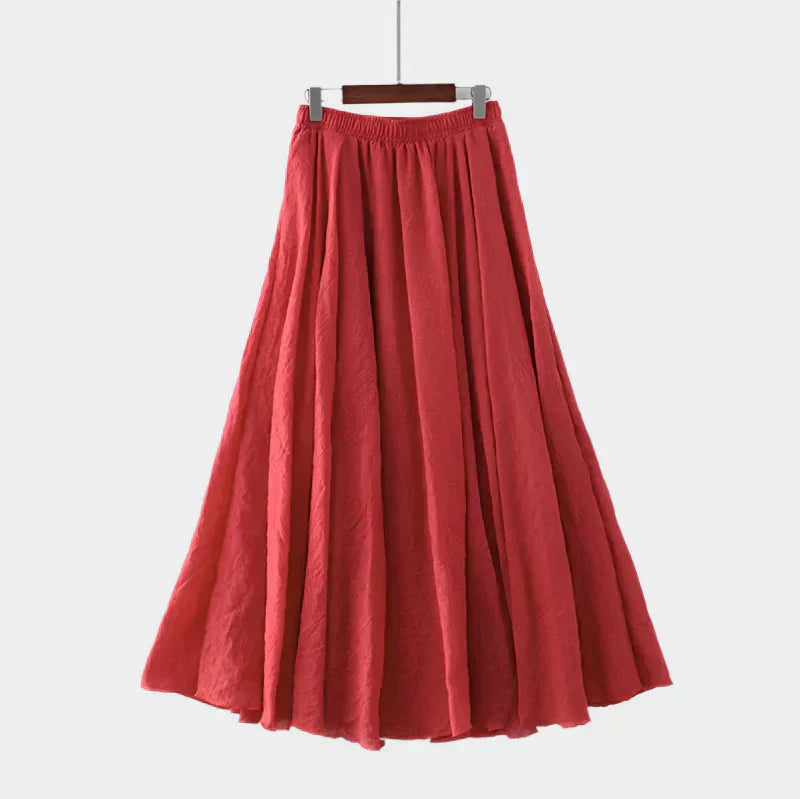 Nikola - Elegantná Sukňa s Vysokým Pásom