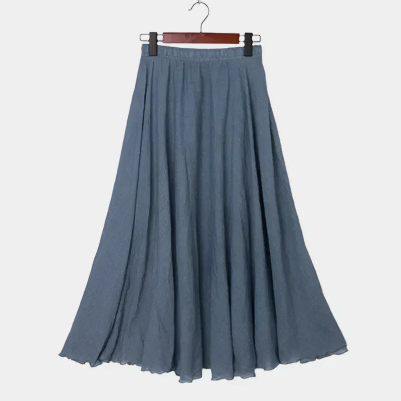 Nikola - Elegantná Sukňa s Vysokým Pásom