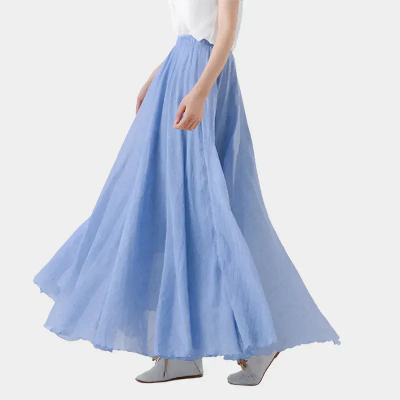 Nikola - Elegantná Sukňa s Vysokým Pásom
