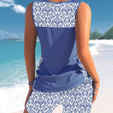 Márcia - Tankini s geometrickým vzorom